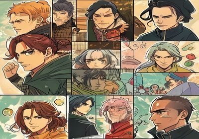 火影同人漫画常见问题解答图示，问答气泡与漫画角色共同出现，轻松友好的氛围